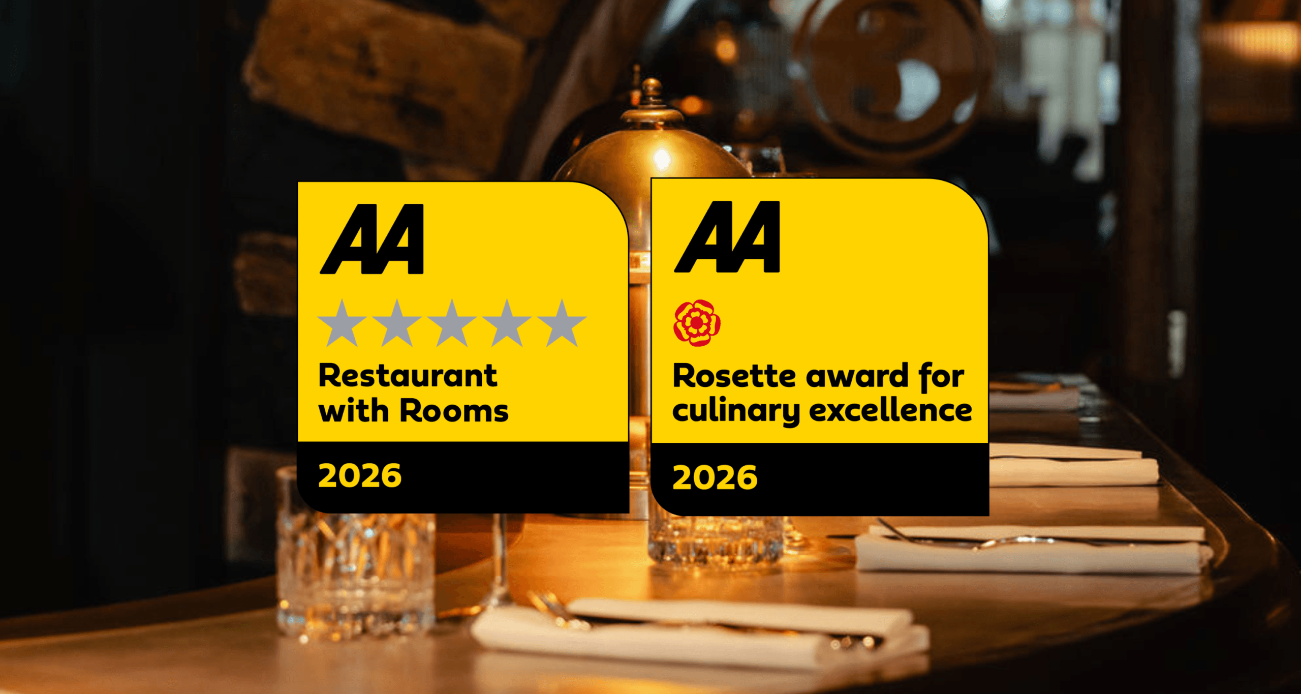 The Three Acres awarded AA five silver stars and AA Rosette The Three Acres awarded AA five silver stars and AA Rosette